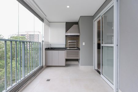 Varanda da Sala de apartamento para alugar com 3 quartos, 133m² em Vila Andrade, São Paulo