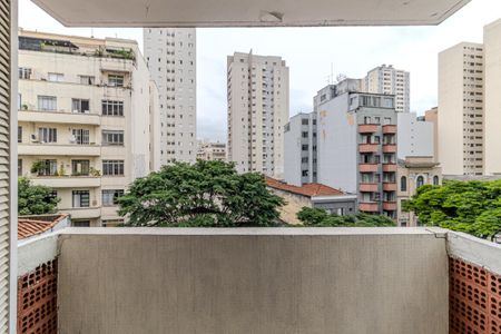 Varanda do Quarto de apartamento para alugar com 1 quarto, 50m² em Campos Elíseos, São Paulo