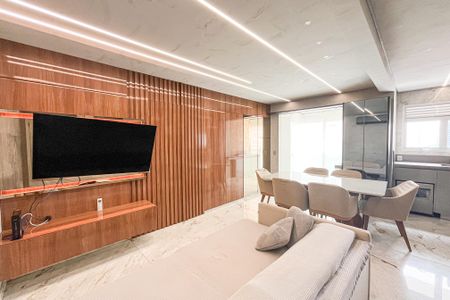 Sala/Cozinha de apartamento à venda com 1 quarto, 62m² em Várzea da Barra Funda, São Paulo