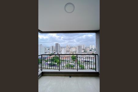 Varanda da Sala de apartamento à venda com 1 quarto, 40m² em Belenzinho, São Paulo