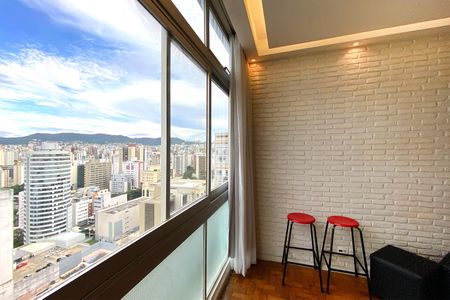 Janelas da Sala de apartamento para alugar com 1 quarto, 51m² em Santo Agostinho, Belo Horizonte