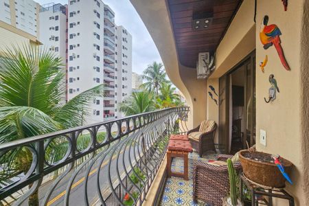 varanda de apartamento para alugar com 3 quartos, 102m² em Jardim das Conchas, Guarujá