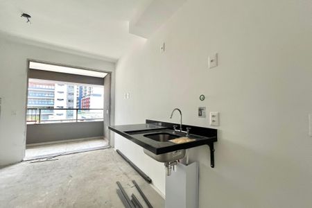 Cozinha de kitnet/studio à venda com 1 quarto, 28m² em Vila Clementino, São Paulo