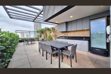 Studio para alugar com 40m², 1 quarto e 1 vagaChurrasqueira 