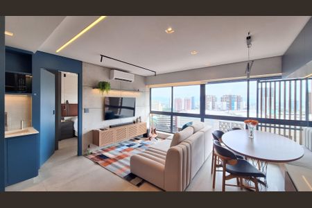 Sala/Cozinha de kitnet/studio para alugar com 1 quarto, 40m² em Pompeia, São Paulo