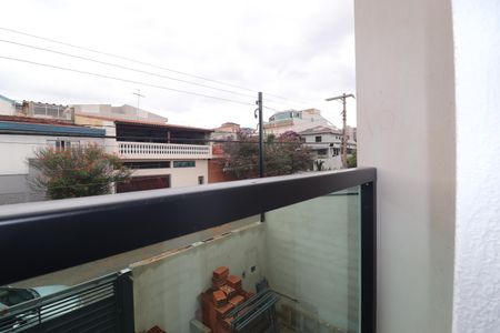 Varanda Quarto 1 suíte de casa à venda com 3 quartos, 83m² em Vila Scarpelli, Santo André