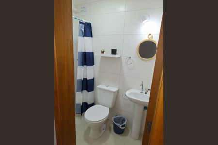 Banheiro de apartamento para alugar com 2 quartos, 84m² em Vila Caiçara, Praia Grande