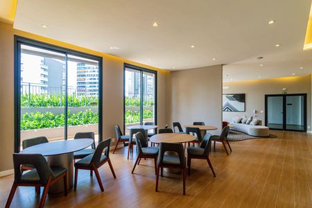 Apartamento para alugar com 28m², 1 quarto e 1 vagaÁrea comum - Salão de festas