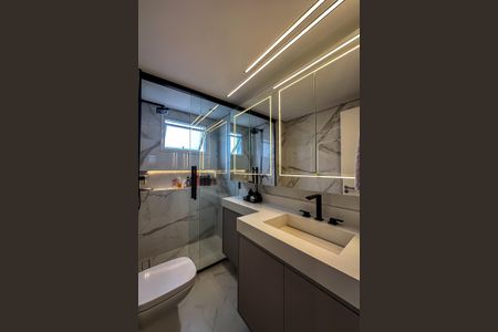 Apartamento à venda com 119m², 3 quartos e 2 vagas Apartamento à venda com 119m², 3 quartos e 2 vagasBanheiro da Suíte 1