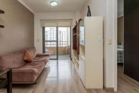 Sala de apartamento para alugar com 1 quarto, 45m² em Brooklin, São Paulo