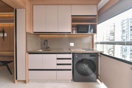 Studio para alugar com 32m², 1 quarto e sem vaga Studio para alugar com 32m², 1 quarto e sem vagaCozinha