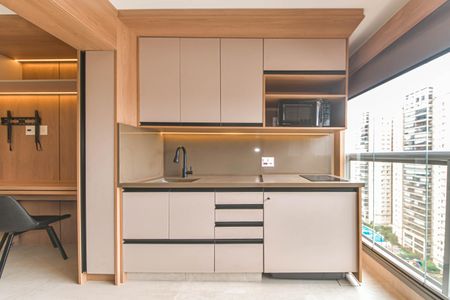 Studio para alugar com 32m², 1 quarto e sem vaga Studio para alugar com 32m², 1 quarto e sem vagaCozinha