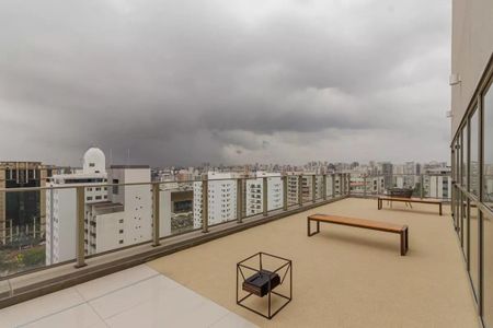 Área comum de kitnet/studio à venda com 1 quarto, 27m² em Indianópolis, São Paulo