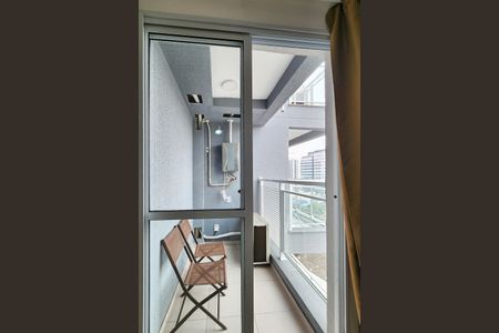 Varanda Studio de kitnet/studio para alugar com 1 quarto, 32m² em Santo Cristo, Rio de Janeiro