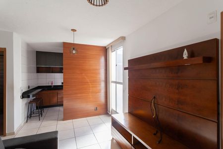 Sala de apartamento para alugar com 2 quartos, 47m² em Chacaras Reunidas Santa Terezinha, Contagem