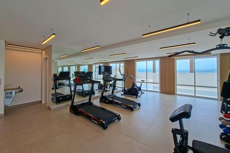Área comum - Academia de apartamento para alugar com 1 quarto, 53m² em Real, Praia Grande