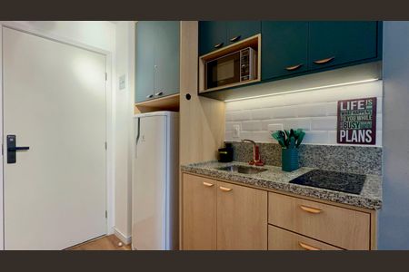 Studio para alugar com 25m², 1 quarto e sem vaga Studio para alugar com 25m², 1 quarto e sem vagaCozinha