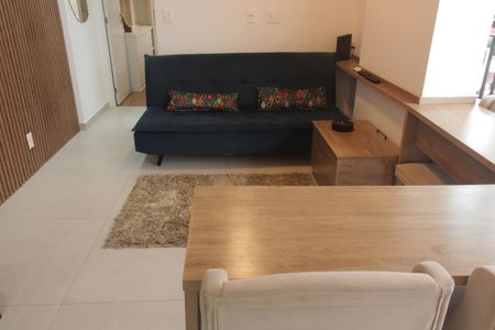 Sala de apartamento para alugar com 1 quarto, 87m² em Marapé, Santos