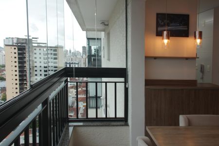 Varanda da Sala de apartamento para alugar com 1 quarto, 87m² em Marapé, Santos