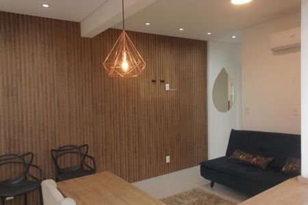 Sala de apartamento para alugar com 1 quarto, 87m² em Marapé, Santos