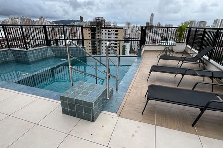 Área comum de apartamento para alugar com 1 quarto, 87m² em Marapé, Santos