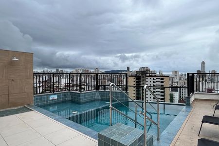 Área comum de apartamento para alugar com 1 quarto, 87m² em Marapé, Santos