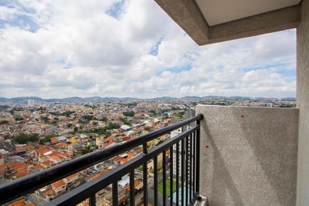 Varanda da sala de apartamento para alugar com 2 quartos, 41m² em Vila Eldizia, Santo André