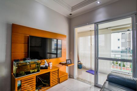 Sala de apartamento à venda com 2 quartos, 67m² em Vila Homero Thon, Santo André