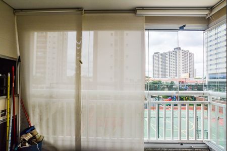 Varanda da Sala de apartamento à venda com 2 quartos, 67m² em Vila Homero Thon, Santo André