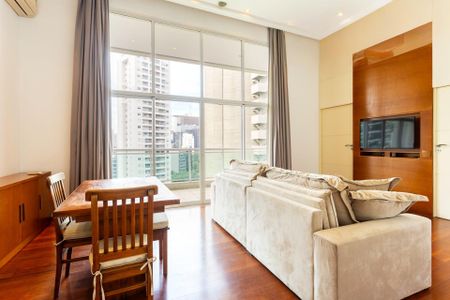 Apartamento para alugar com 112m², 1 quarto e 2 vagasSala