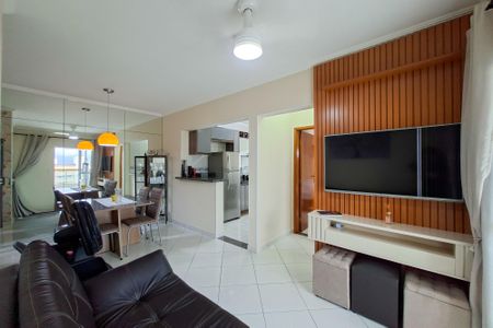 Sala de apartamento para alugar com 1 quarto, 55m² em Aviação, Praia Grande