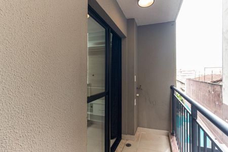 Varanda do Studio de kitnet/studio para alugar com 1 quarto, 28m² em Santa Ifigênia, São Paulo