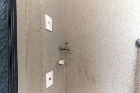 Varanda do Studio de kitnet/studio para alugar com 1 quarto, 28m² em Santa Ifigênia, São Paulo