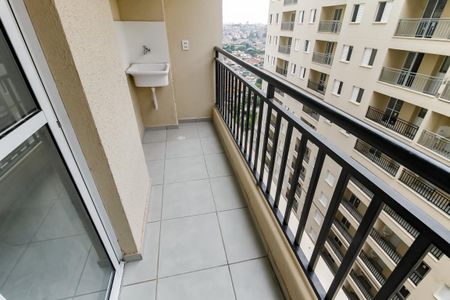 Varanda da Sala de apartamento para alugar com 2 quartos, 42m² em Jardim Tres Irmaos, Taboão da Serra