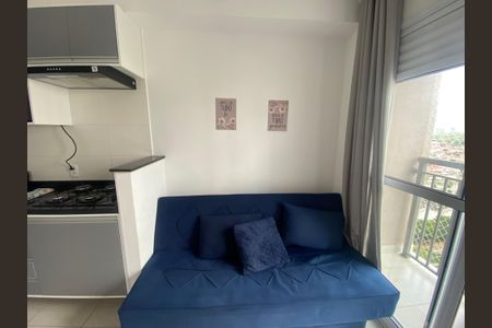 Sala de apartamento para alugar com 1 quarto, 27m² em Jardim Caravelas, São Paulo