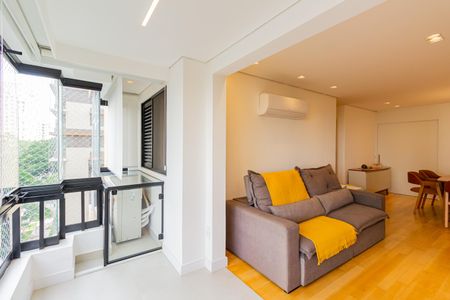 Varanda da Sala de apartamento para alugar com 3 quartos, 112m² em Cidade Monções, São Paulo