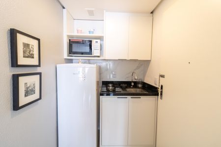 Cozinha de kitnet/studio para alugar com 1 quarto, 26m² em Centro Histórico, Porto Alegre