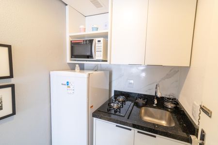 Cozinha de kitnet/studio para alugar com 1 quarto, 26m² em Centro Histórico, Porto Alegre