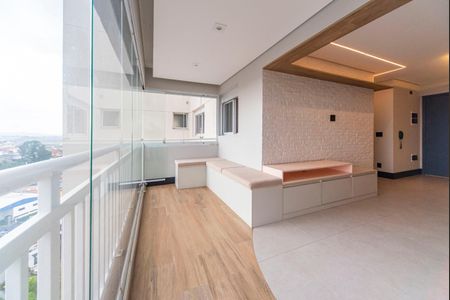 Varanda da Sala de apartamento para alugar com 2 quartos, 62m² em Vila Apiai, Santo André