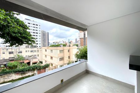 Varanda de apartamento à venda com 3 quartos, 108m² em Carmo, Belo Horizonte