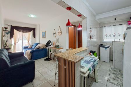 Sala/cozinha  de apartamento para alugar com 1 quarto, 1m² em Cidade Ocian, Praia Grande