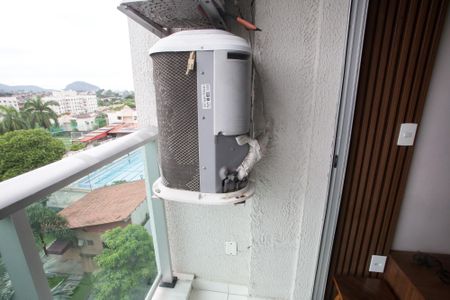 Varanda da Sala de apartamento à venda com 2 quartos, 50m² em Pechincha, Rio de Janeiro