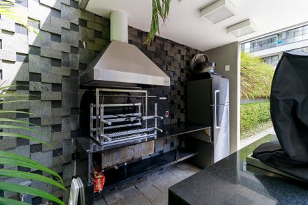 Apartamento à venda com 58m², 1 quarto e 2 vagasChurrasqueira