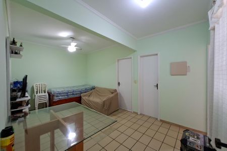 Sala de apartamento para alugar com 1 quarto, 38m² em Aviação, Praia Grande