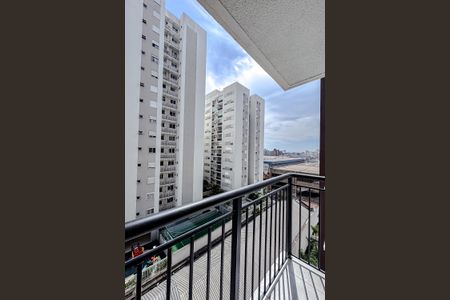 Varanda da Sala de apartamento para alugar com 1 quarto, 27m² em Brás, São Paulo