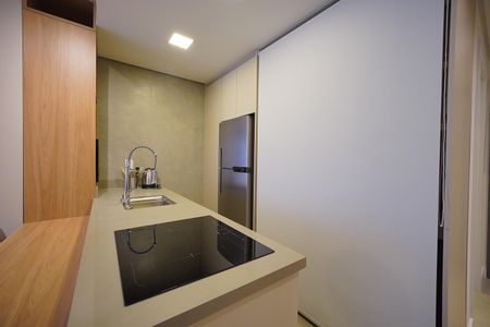 Cozinha - cortina Maq. De lavar de kitnet/studio para alugar com 1 quarto, 66m² em Trindade, Florianópolis