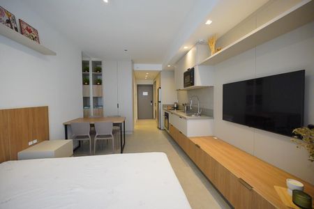 Sala - quarto de kitnet/studio para alugar com 1 quarto, 54m² em Trindade, Florianópolis