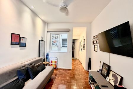 Sala  de apartamento à venda com 1 quarto, 40m² em Ipanema, Rio de Janeiro