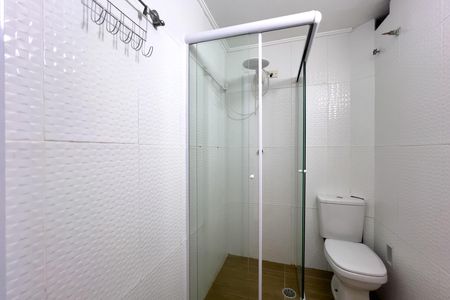 Banheiro de kitnet/studio à venda com 1 quarto, 34m² em Aclimação, São Paulo