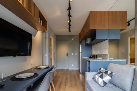 Sala de kitnet/studio à venda com 1 quarto, 28m² em Jardim das Acacias, São Paulo